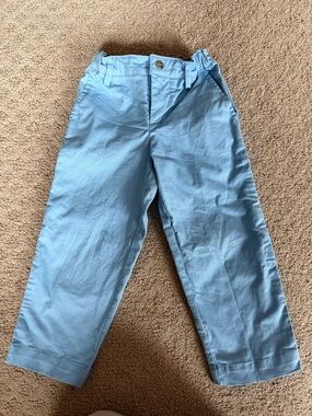 Jacadi Light Blue Girl’s Straight-Leg Cotton Pants